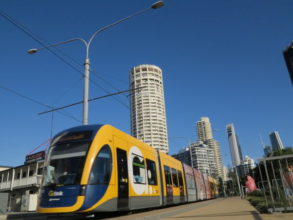 G:Link tram near Surfers Paradise.