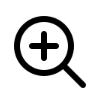 magnifying glass plus